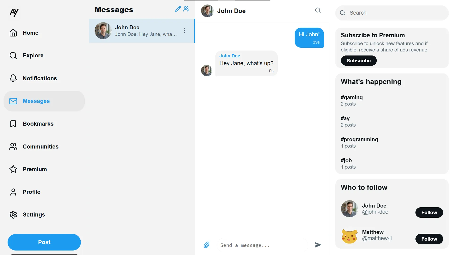 Messaging