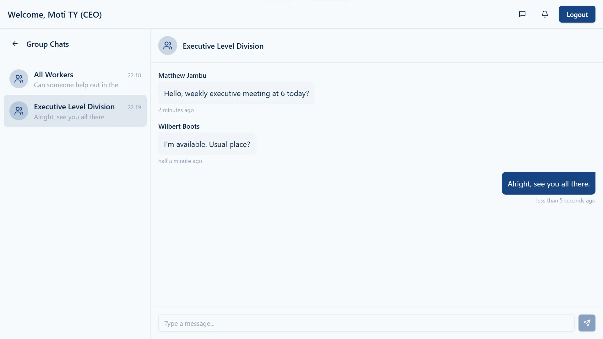 Staff Chat