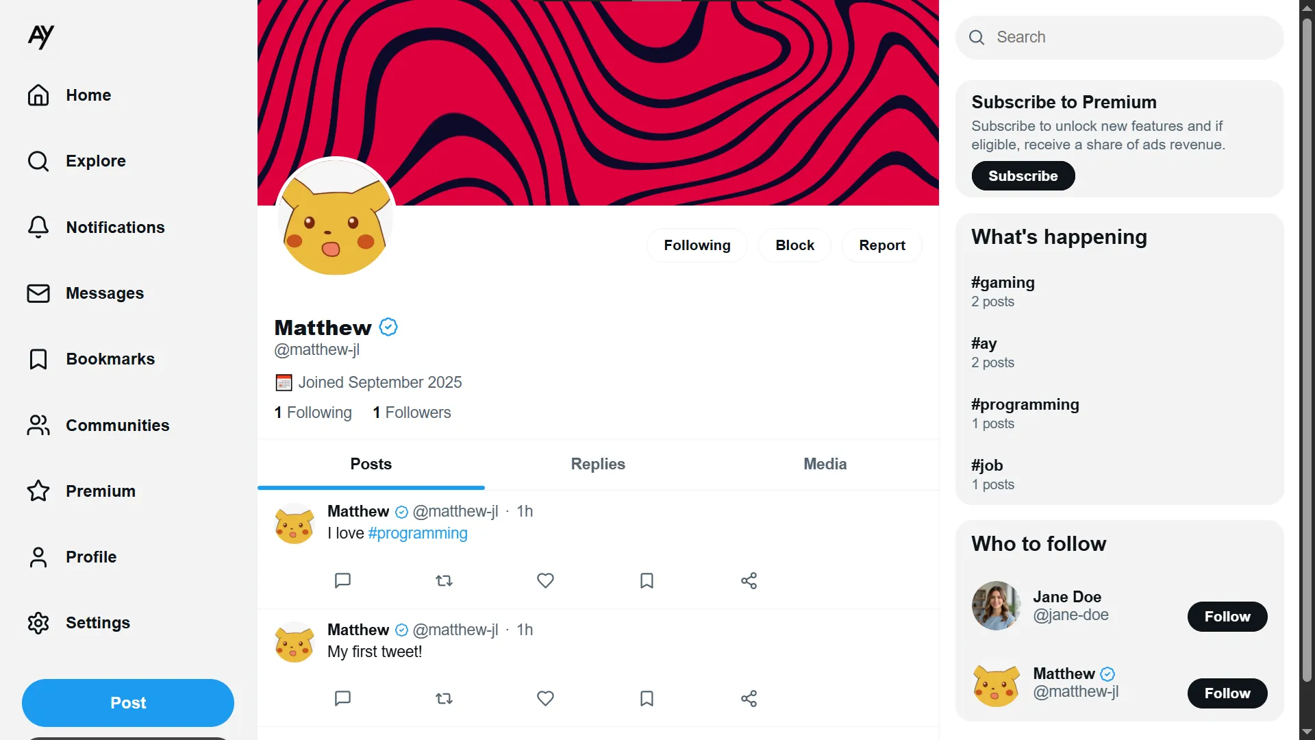 User Profile